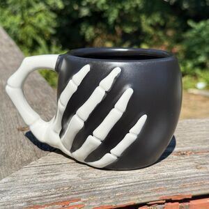 NEW Prima Design Skeleton Hand Halloween Cup Mug 4” Tall
